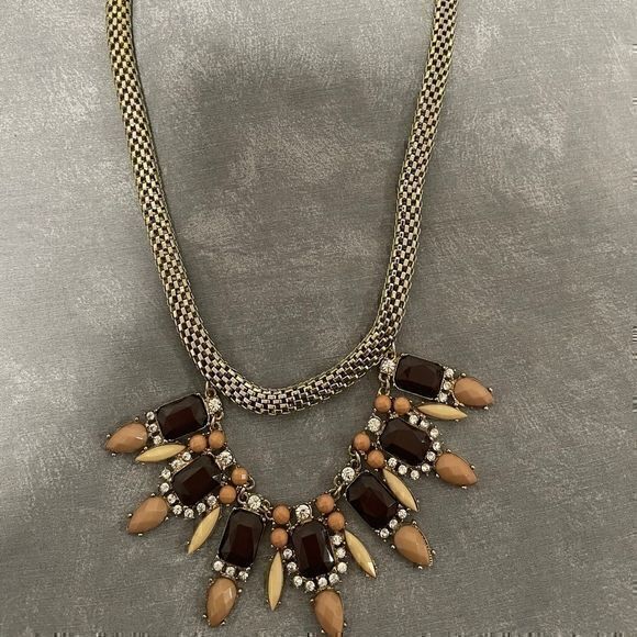 Gold Rhinestone Necklace - Picture 2 of 4